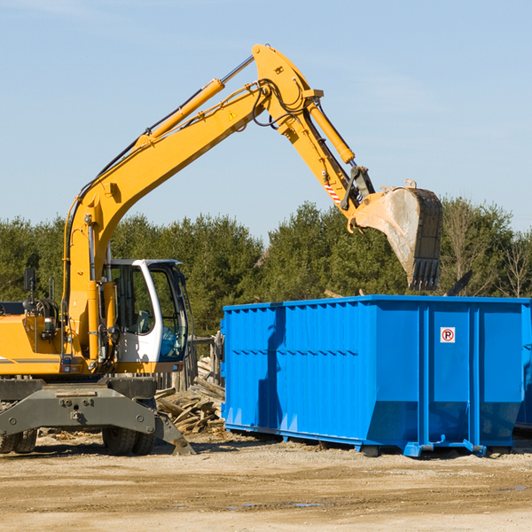 how does a residential dumpster rental service work in Etters